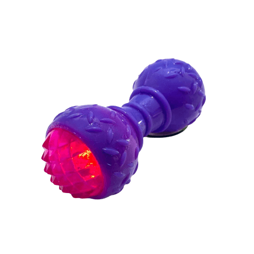 Juguete forma de pesa con luz