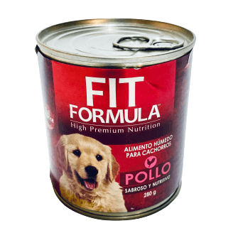 Lata para cachorros sabor pollo Fit Fórmula