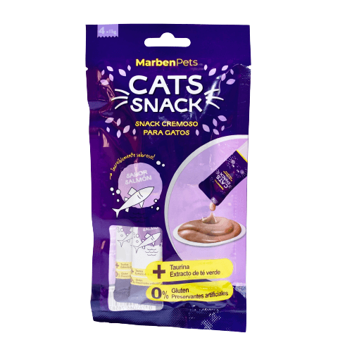Snack cremoso sabor salmón Cats Snack