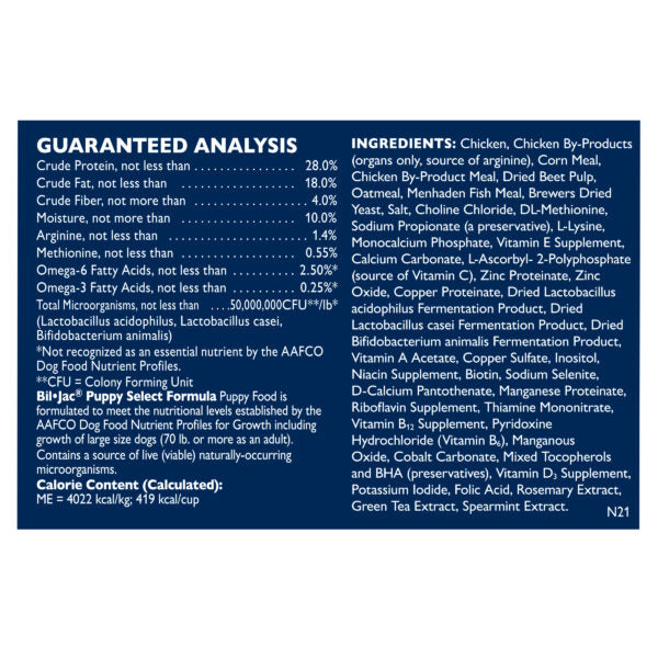 Bil Jac Puppy Select Formula