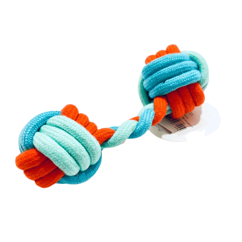 Pelotas trenzadas con soga