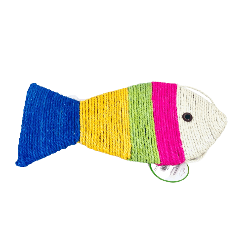 Rascador grande con forma de pez y colores